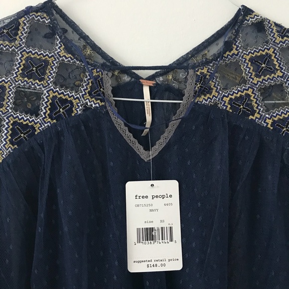 NWT Free People Sheer Joyride Top - Picture 6 of 8